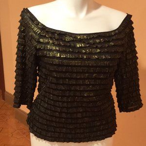 Frank Lyman Design off the shoulder 3/4 sleeve top size 16 Plus Size